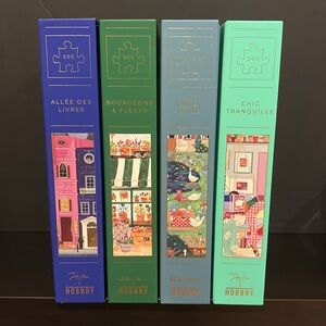 4 Hobbry 500 Piece Jigsaw Puzzles NWT Silly Goose Blooms Bookmark Quietly Chic